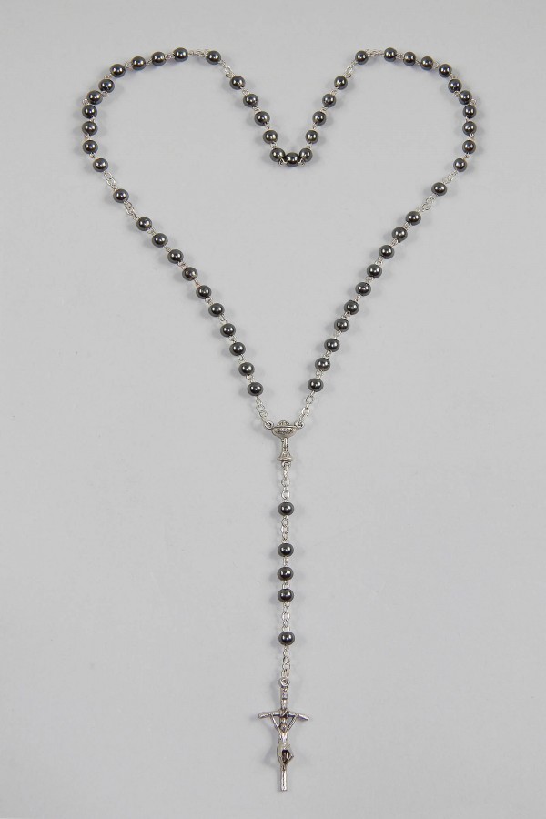 Communion rosary - pearl graphite UK-PG Communion rosary - pearl graphite UK-PG - obraz 2