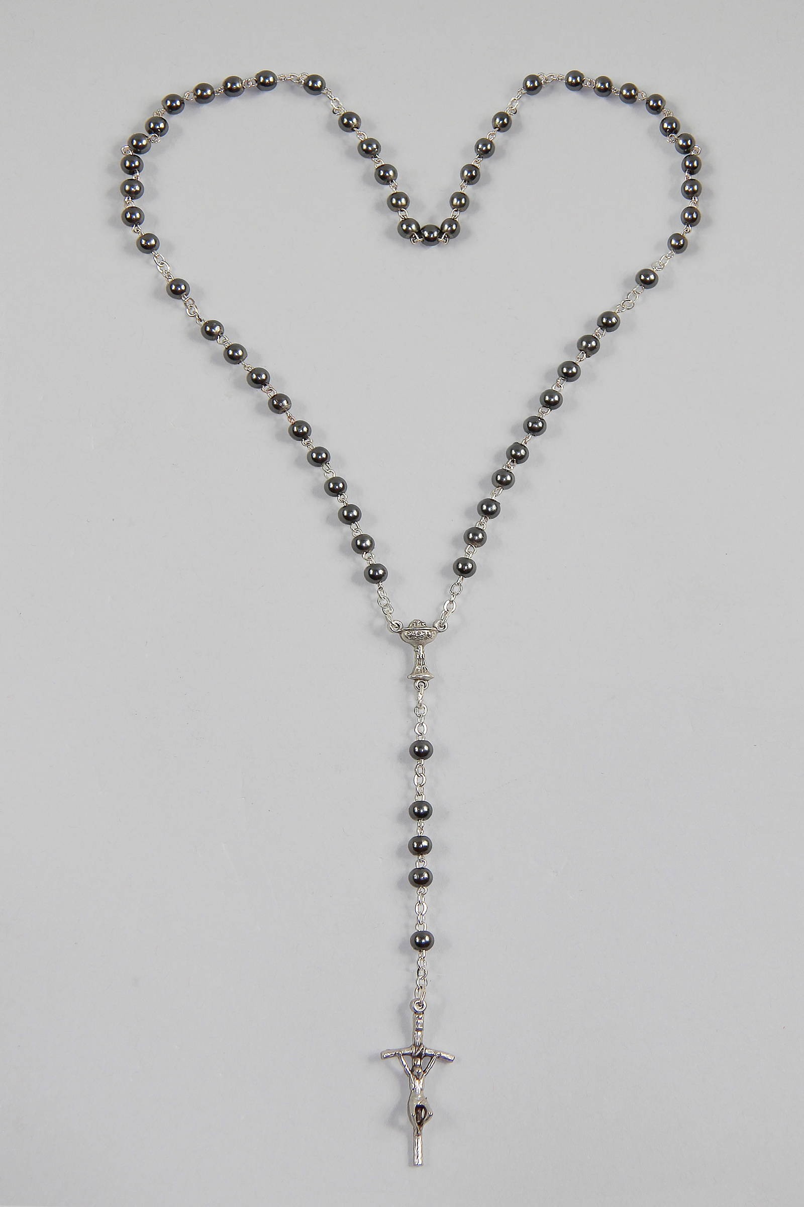 Communion rosary - pearl graphite UK-PG Communion rosary - pearl graphite UK-PG - obraz 2