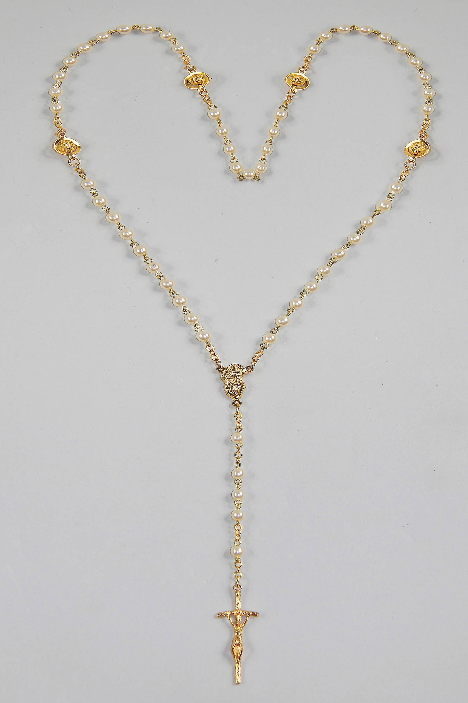 Communion rosary - pearl of gold UK-PZ Communion rosary - pearl of gold UK-PZ - obraz 2