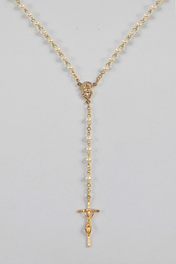 Communion rosary - pearl of gold UK-PZ Communion rosary - pearl of gold UK-PZ - obraz 3