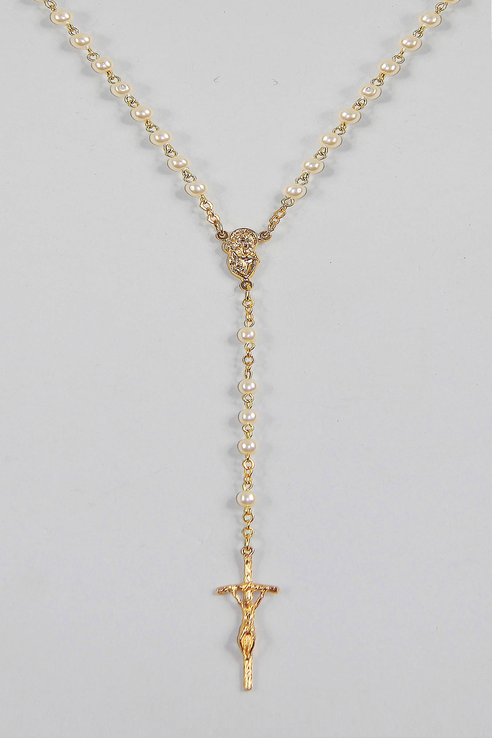 Communion rosary - pearl of gold UK-PZ Communion rosary - pearl of gold UK-PZ - obraz 3