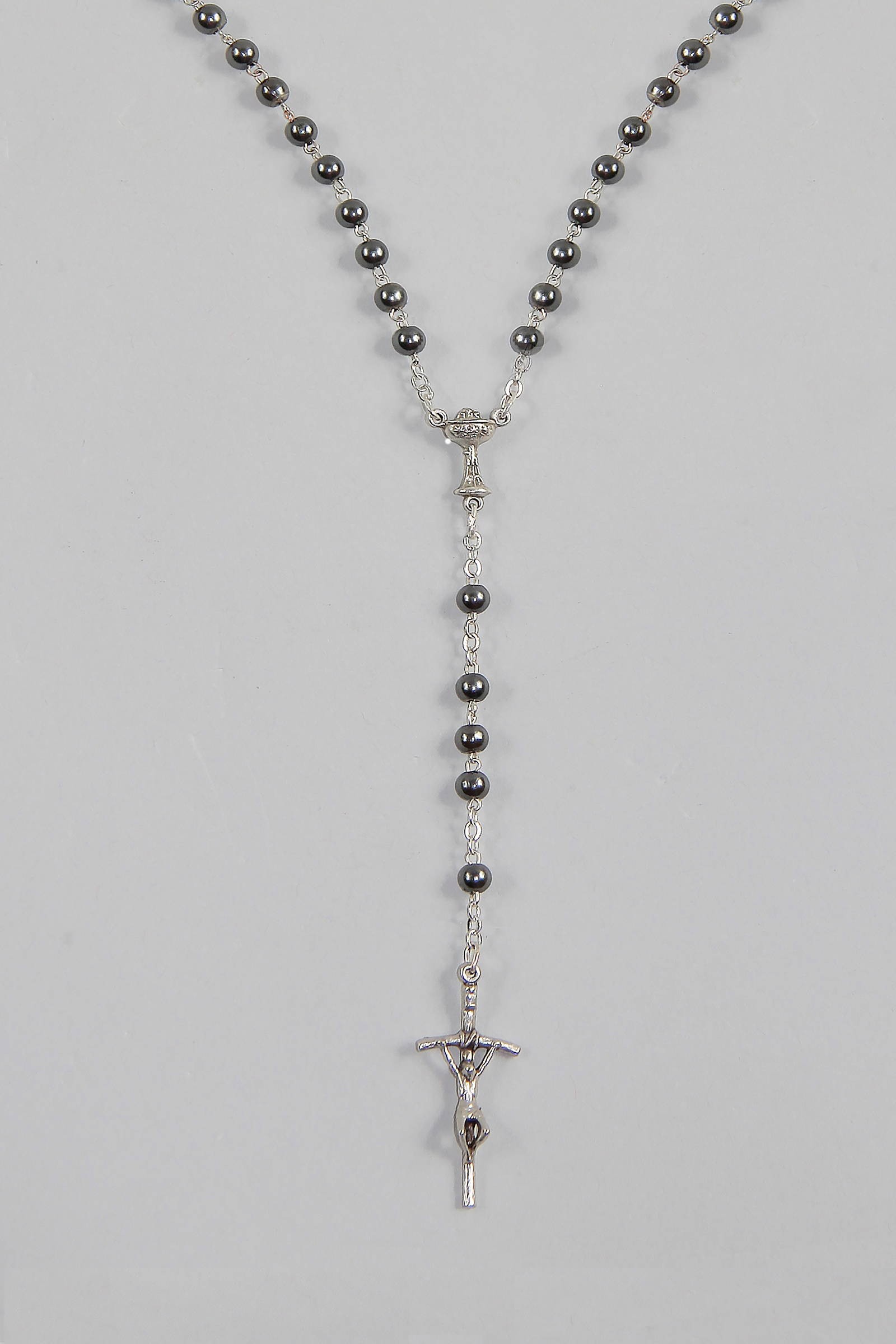 Communion rosary - pearl graphite UK-PG Communion rosary - pearl graphite UK-PG - obraz 3