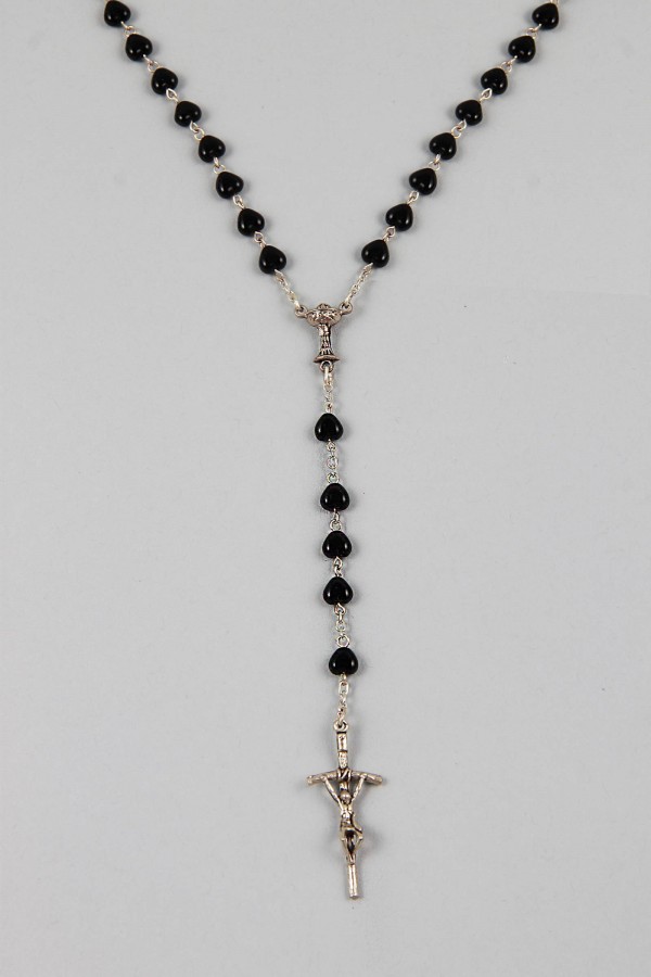 Communion rosary - heart black UK-SC - obraz 3