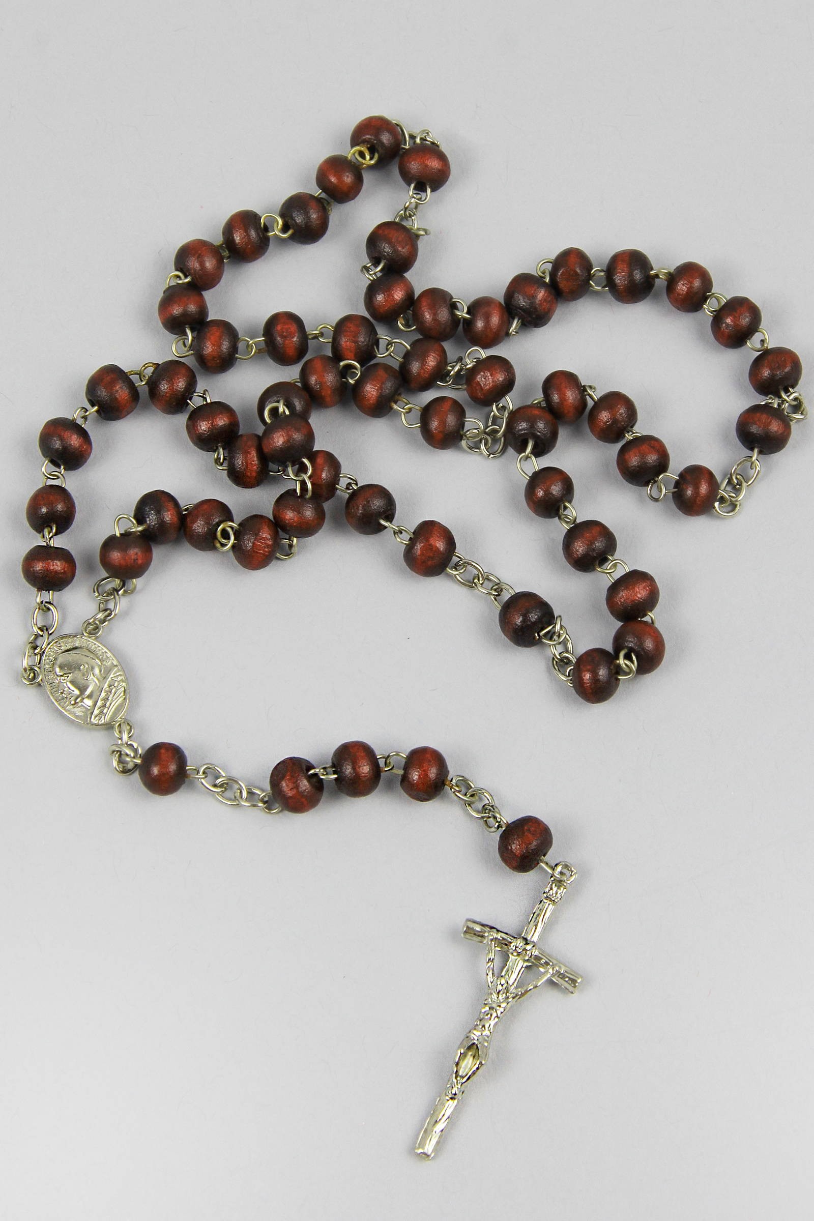 Communion rosary - wooden dark UK-DC - obraz 1