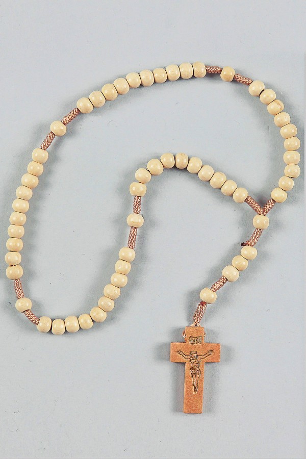 Communion rosary - wooden UK-DJ1 - obraz 1