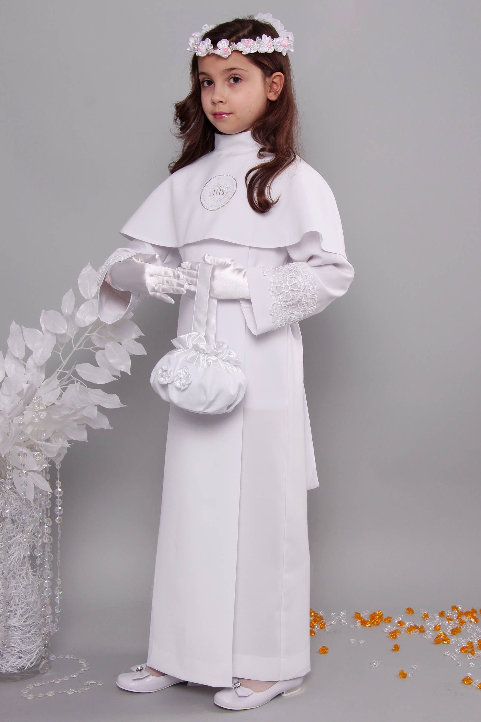 Communion robe with guipure 10a/UK-KK - obraz 3