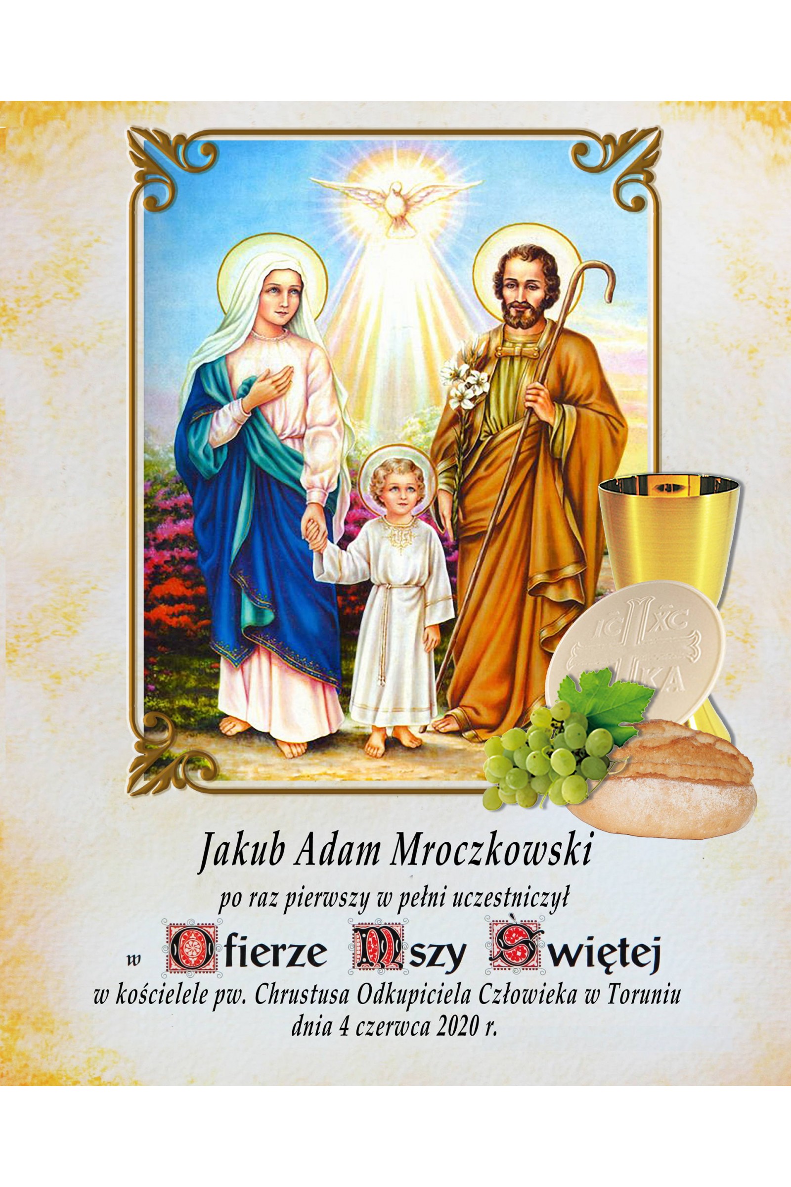 Commemorative communion picture UK-OPK 11 Commemorative communion picture UK-OPK 11 - obraz 1