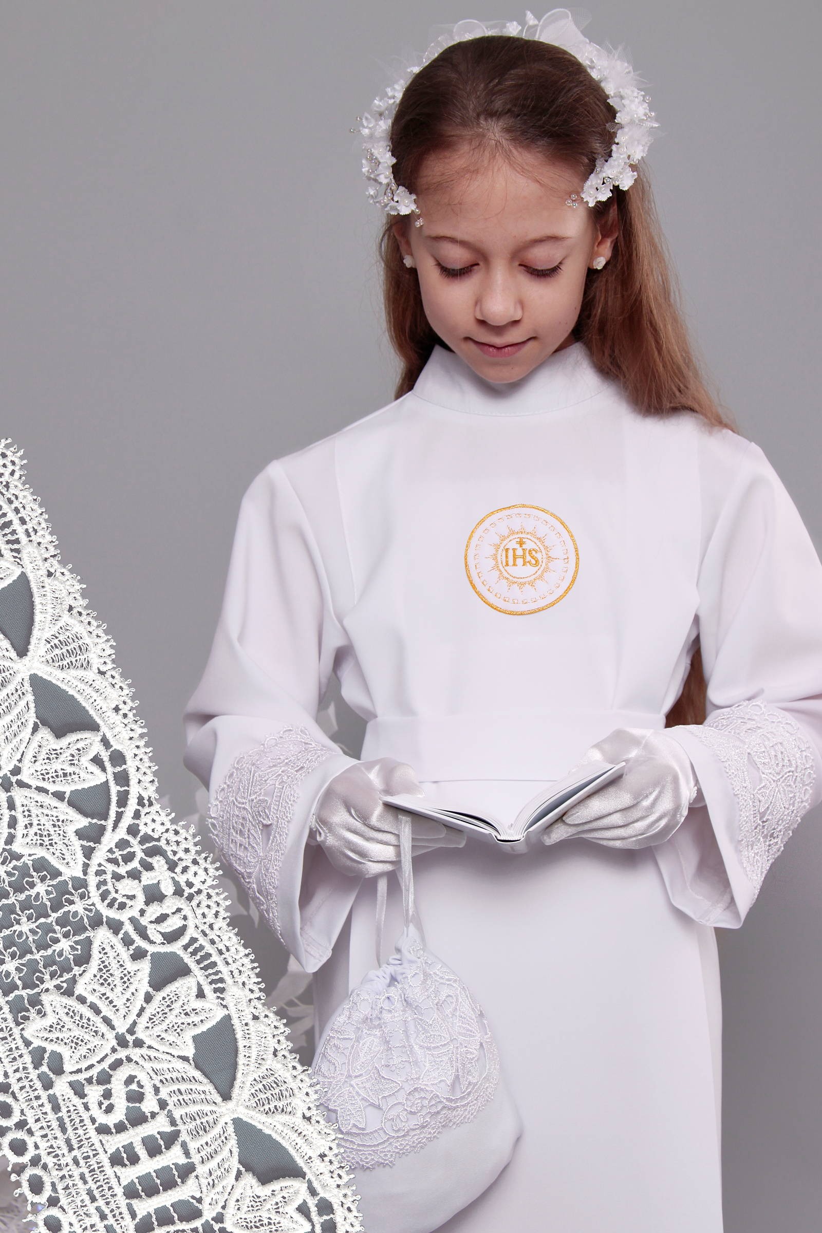 Communion Alba with guipure 8a/UK-Z3 - obraz 0