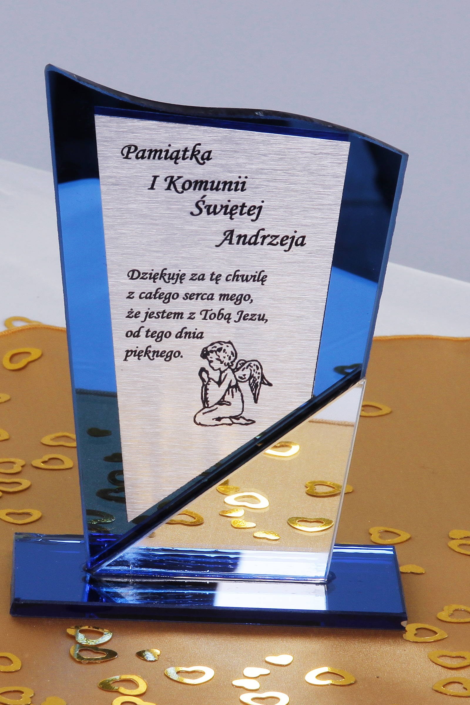 Communion souvenir - Silver statuette 2 Communion souvenir - Silver statuette 2 - obraz 0