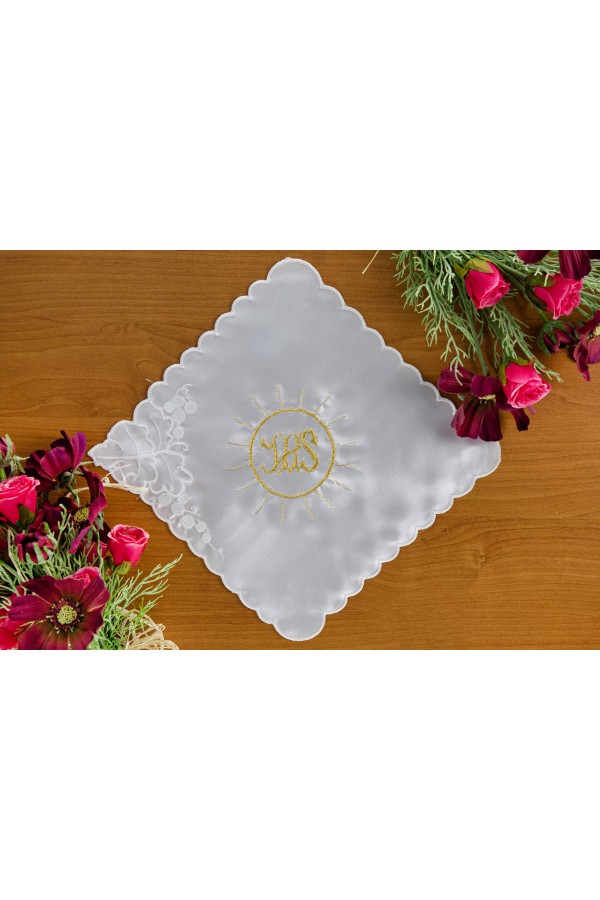 Embroidered communion handkerchief UK-CH5 Embroidered communion handkerchief UK-CH5 - obraz 1