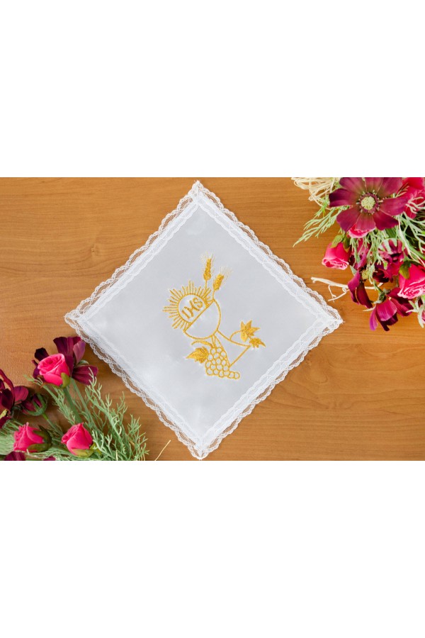 Embroidered communion handkerchief UK-CH12 - obraz 1