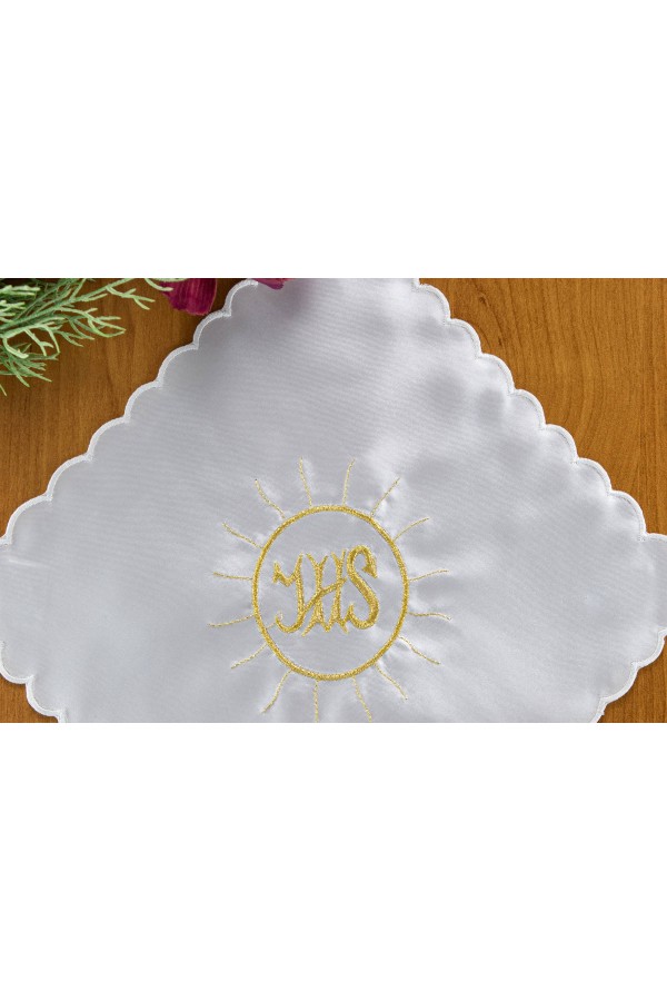 Embroidered communion handkerchief UK-CH5 Embroidered communion handkerchief UK-CH5 - obraz 2