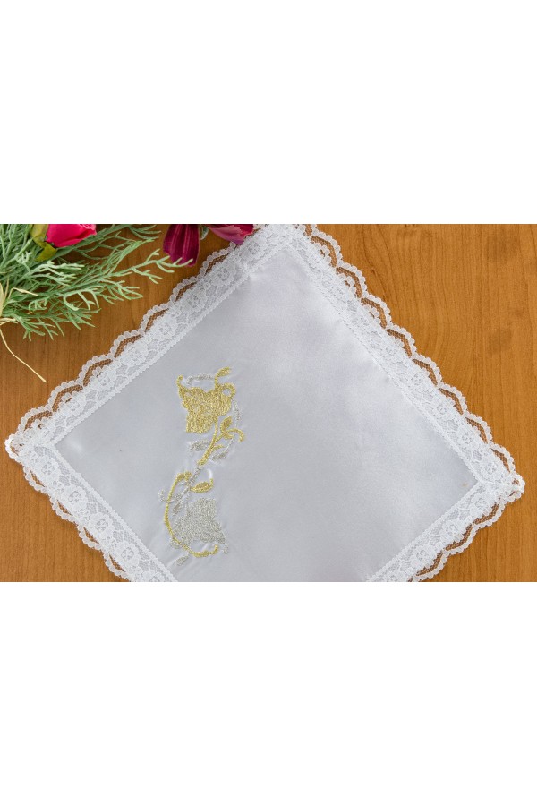Embroidered communion handkerchief UK-CH10 Embroidered communion handkerchief UK-CH10 - obraz 2