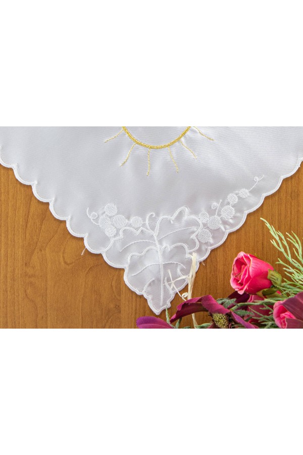 Embroidered communion handkerchief UK-CH5 Embroidered communion handkerchief UK-CH5 - obraz 3