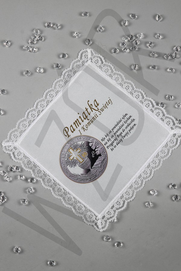 Communion handkerchief with graphic UK-CHG 1 Communion handkerchief with graphic UK-CHG 1 - obraz 0