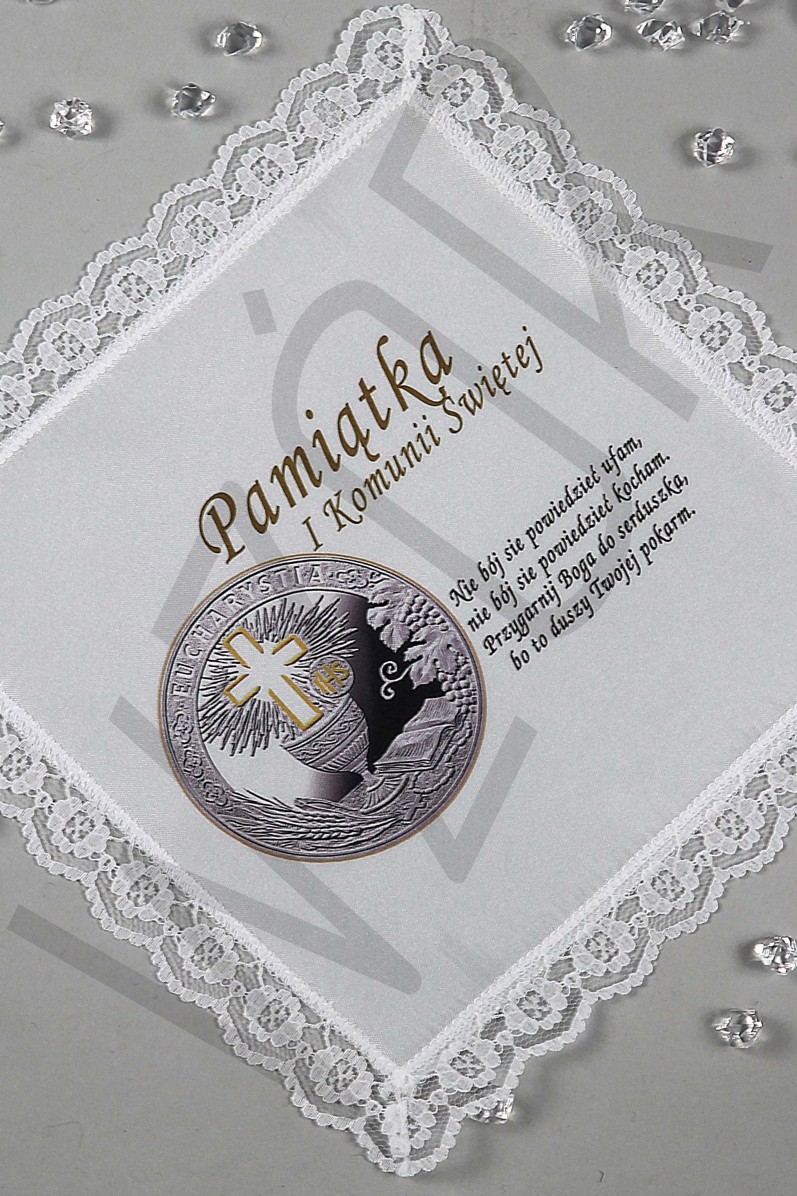 Communion handkerchief with graphic UK-CHG 1 Communion handkerchief with graphic UK-CHG 1 - obraz 1