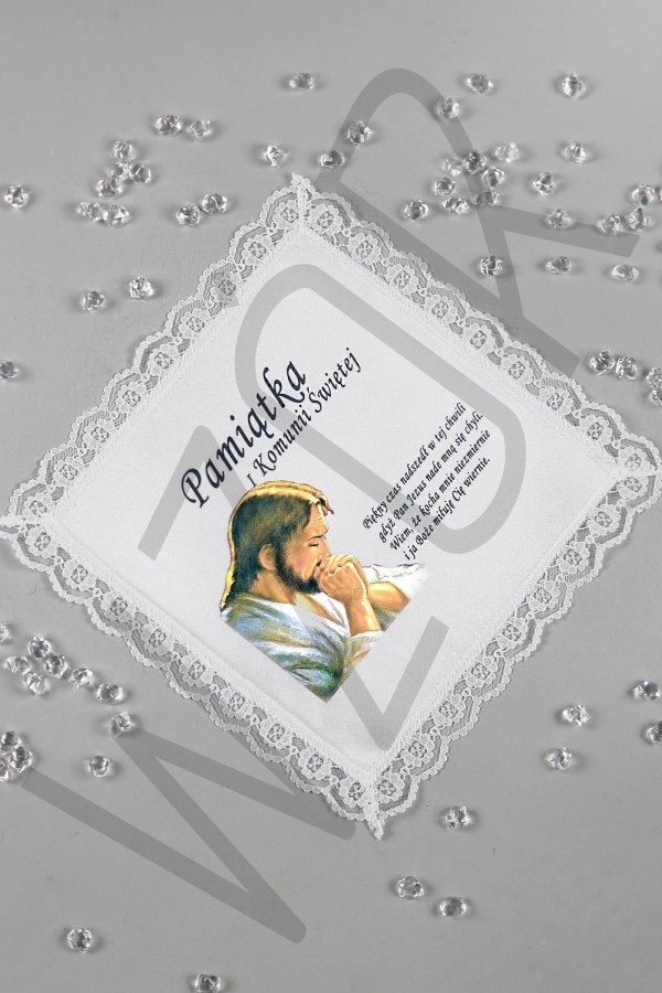 Communion handkerchief with graphic UK-CHG 3 Communion handkerchief with graphic UK-CHG 3 - obraz 1