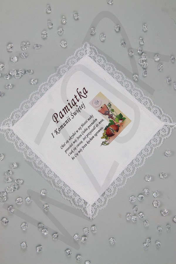 Communion handkerchief with graphic UK-CHG 5 Communion handkerchief with graphic UK-CHG 5 - obraz 1