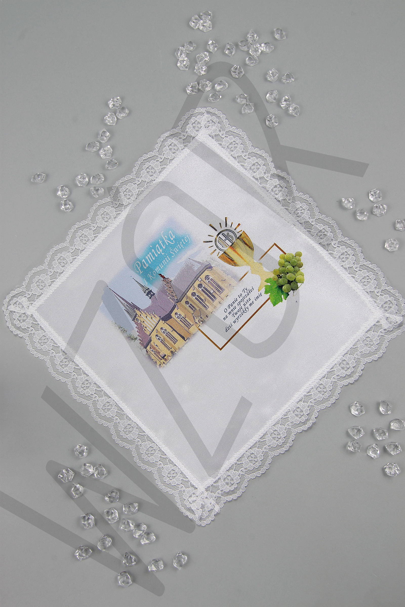 Communion handkerchief with graphic UK-CHG 11 Communion handkerchief with graphic UK-CHG 11 - obraz 1