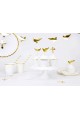Communion decorations - white and gold straws - obraz 2