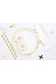 Communion decorations - plates with gold - obraz 1