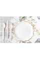 Communion decorations - plates with gold - obraz 3
