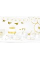 Communion decorations - plates with gold - obraz 5
