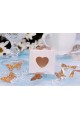 Communion table decorations - confetti golden butterflies - obraz 4