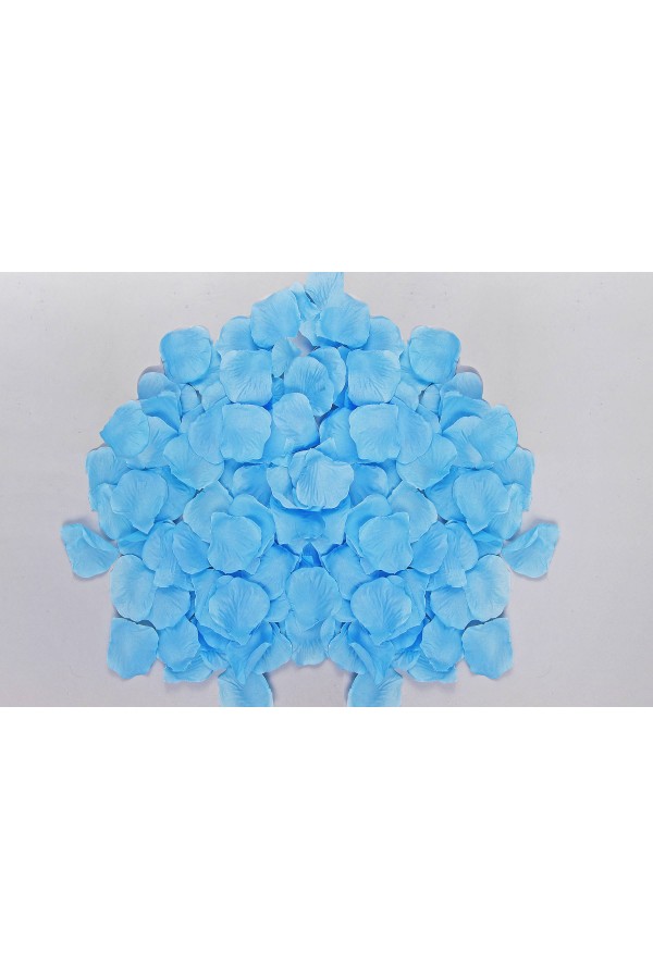 Communion table decorations - blue rose petals - obraz 1