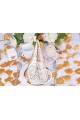 Communion table decorations - set of gold and white rose petals - obraz 2