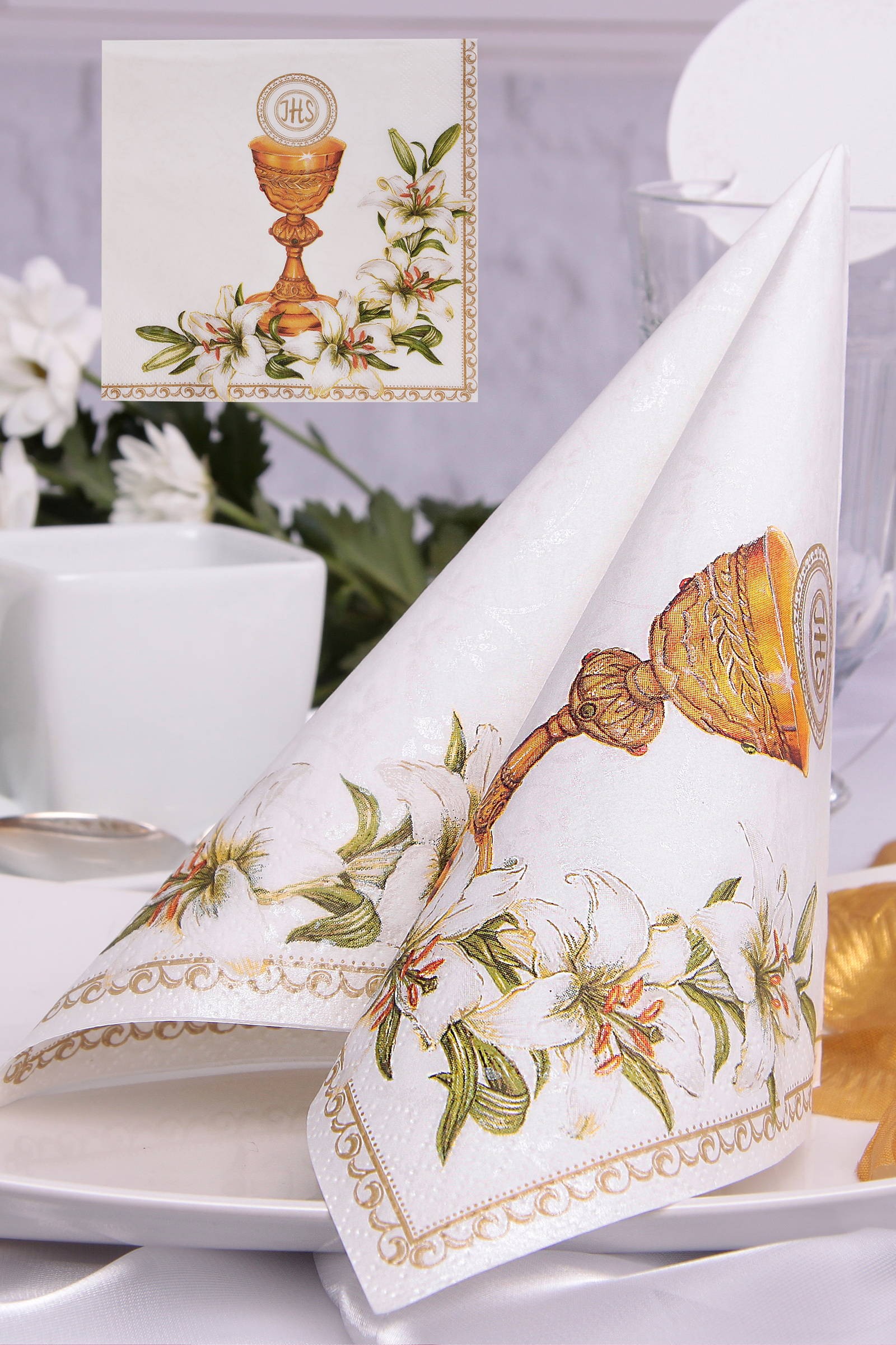 Communion napkins 2 - liturgical motif - obraz 0