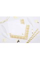 Communion napkins 6 - golden lace motif - obraz 3