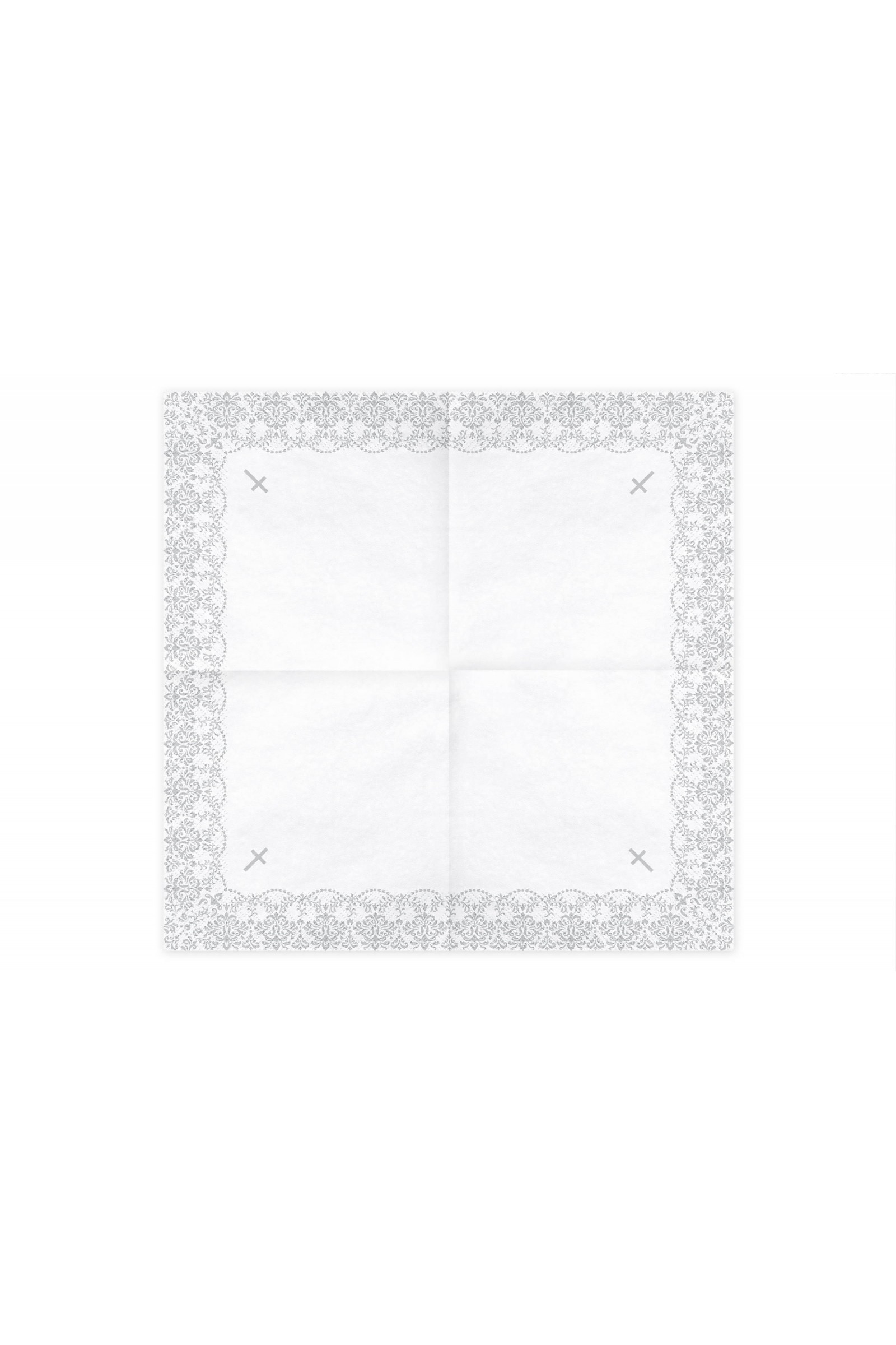 Communion napkins 7 - silver lace motif - obraz 3