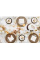 Communion napkins 8 - golden letters motif - obraz 5