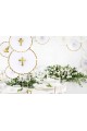 Communion decorations - rosettes with gold border - set - obraz 4
