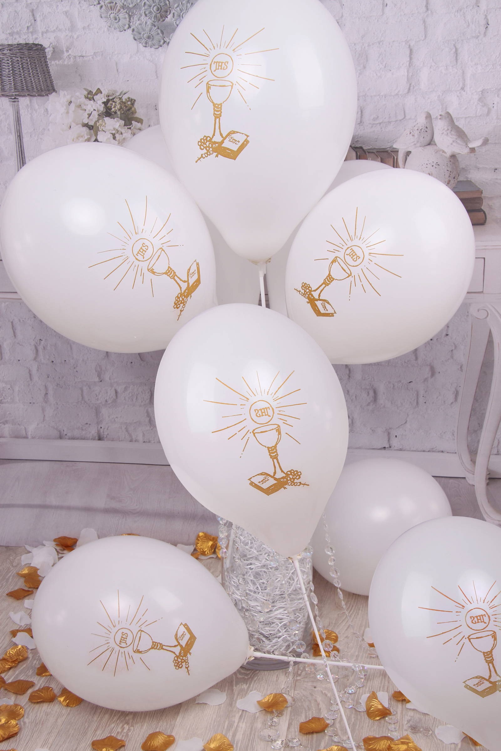 Communion balloons - white - obraz 0
