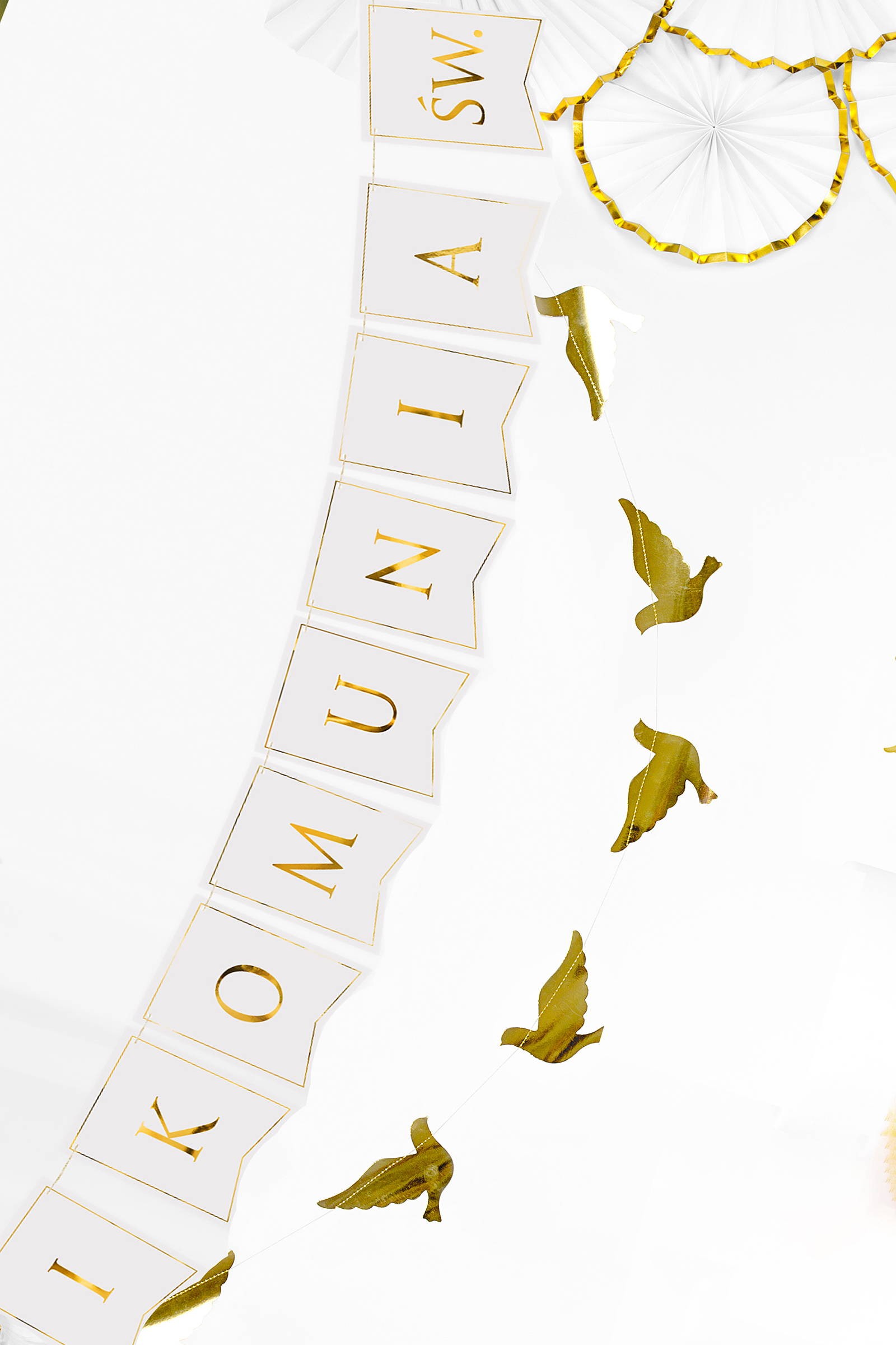 Communion garland - golden letters - obraz 0