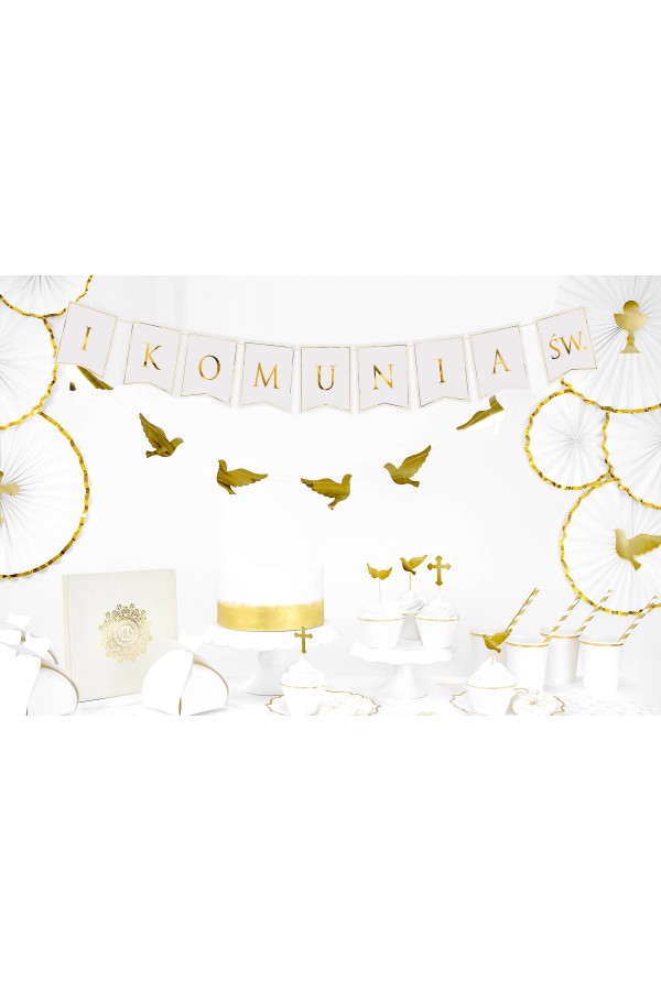 Communion garland - golden letters - obraz 3
