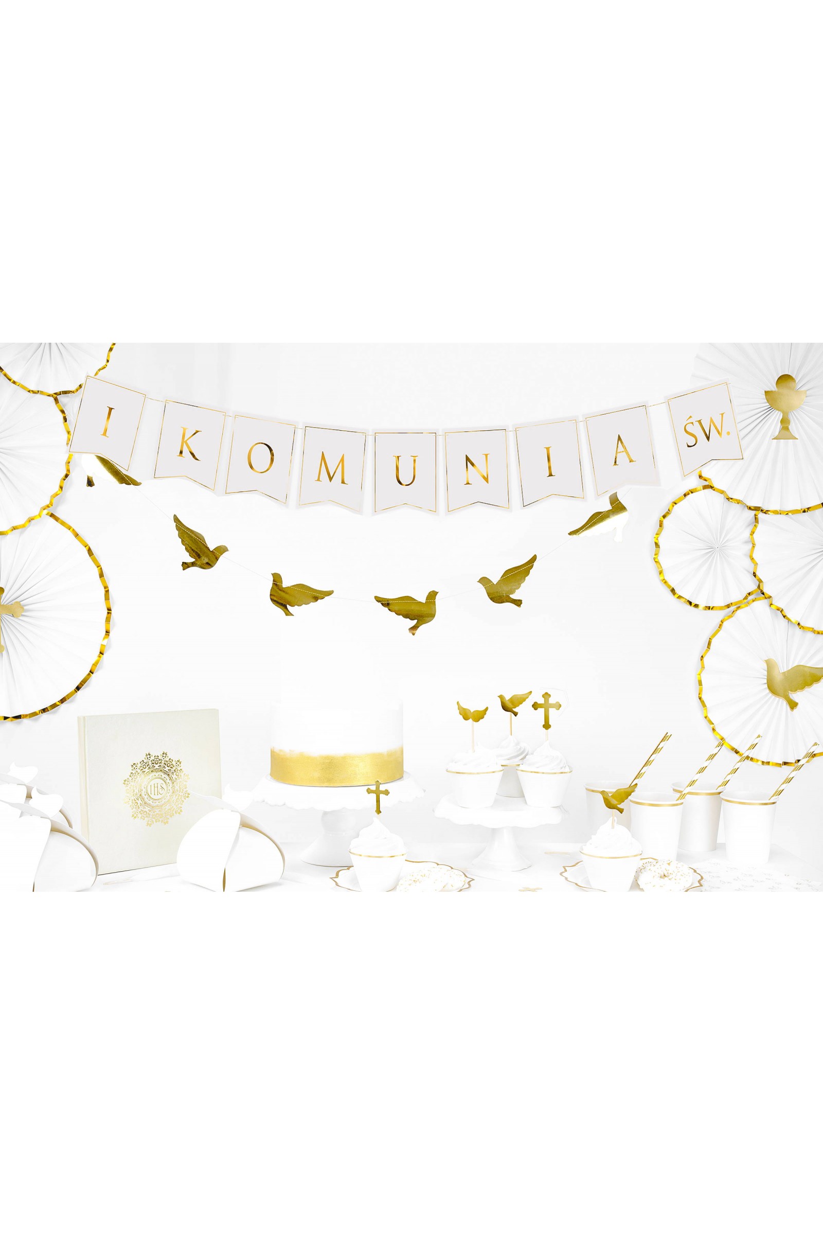 Communion garland - golden letters - obraz 3