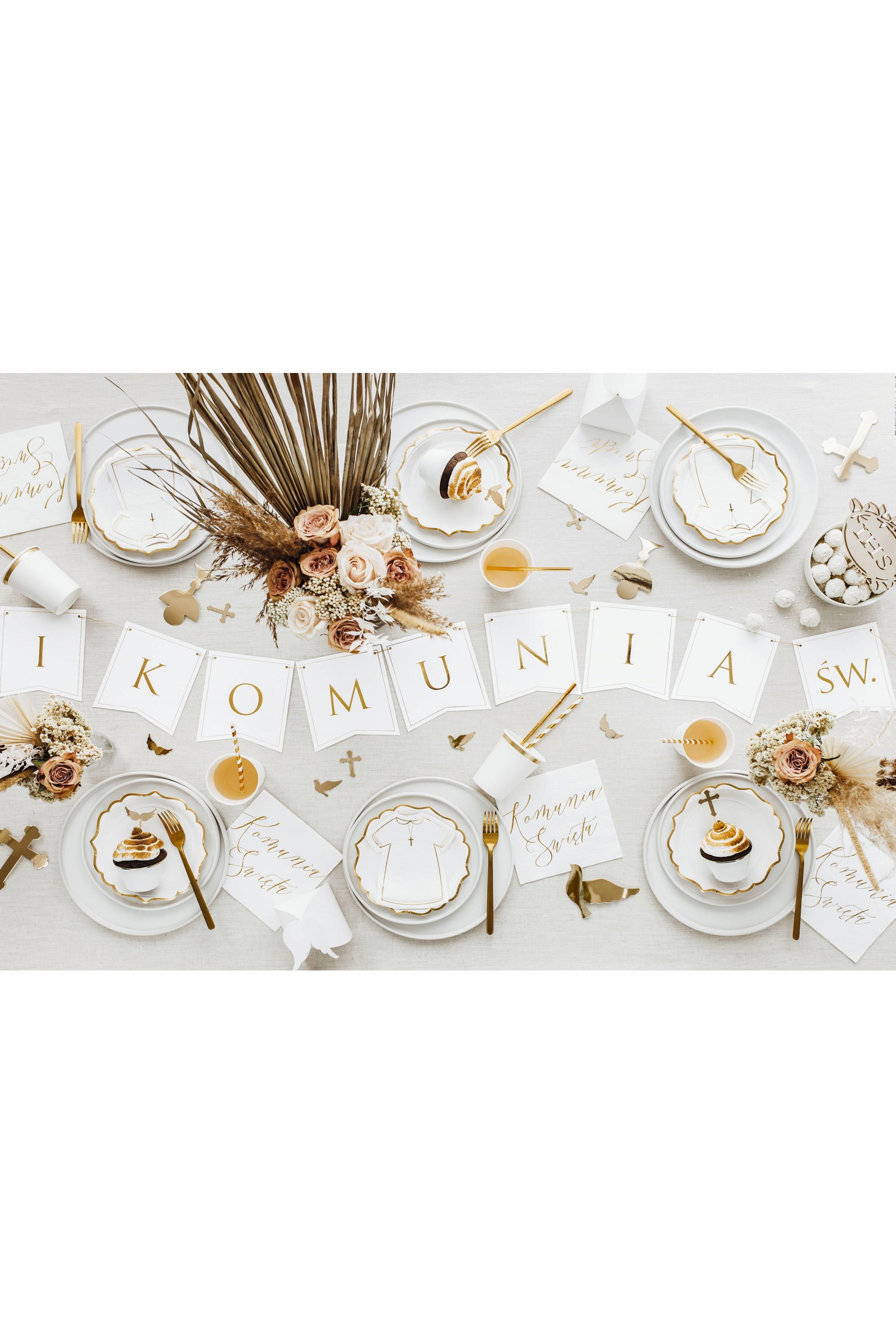 Communion garland - golden letters - obraz 5