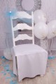 Communion chair tulle ornament - blue - obraz 1