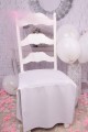 Communion chair tulle ornament - pink - obraz 1