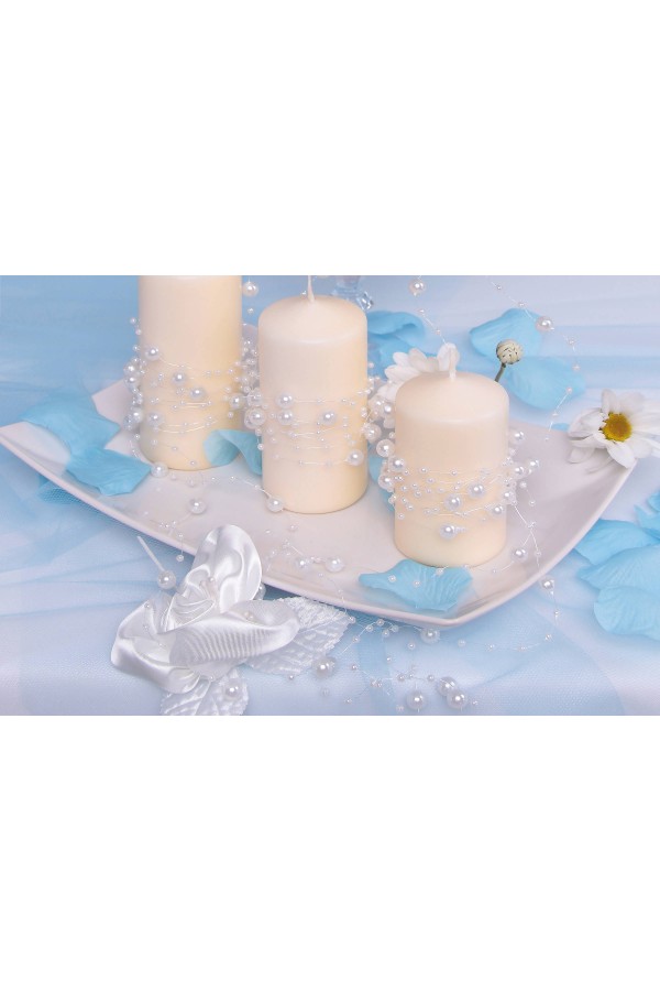 White pearl in communion garland White pearl in communion garland - obraz 2