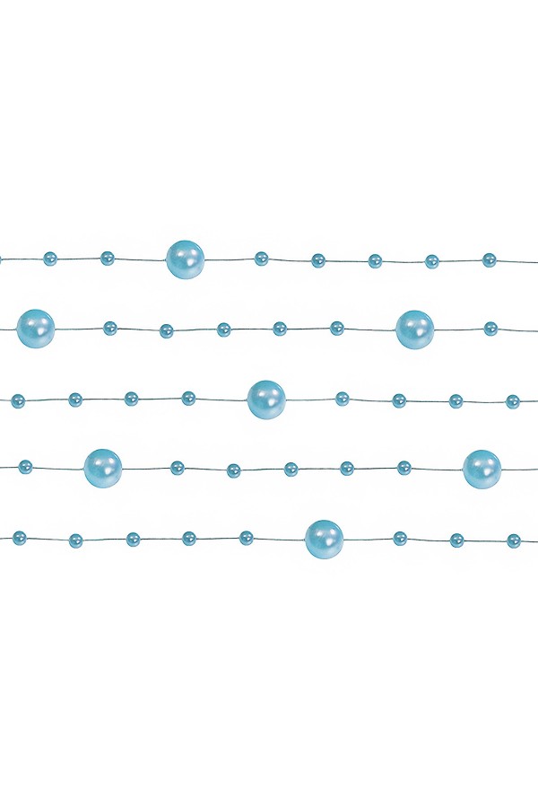 Blue pearl in communion garland - obraz 3