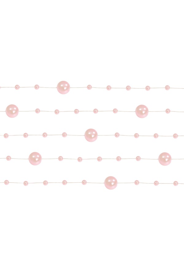 Pink pearl in communion garland - obraz 3