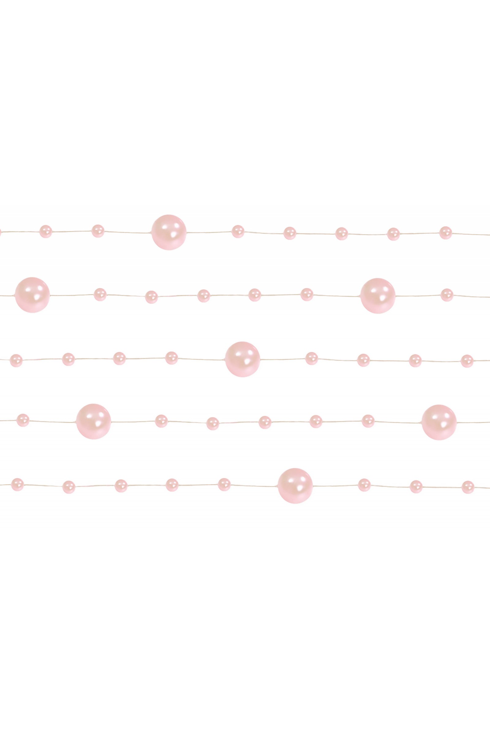 Pink pearl in communion garland - obraz 3
