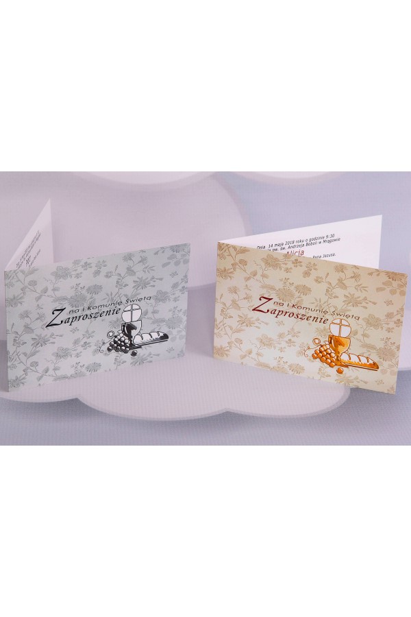 Personalized popular communion invitations - Bread 1 (a,b) - obraz 1