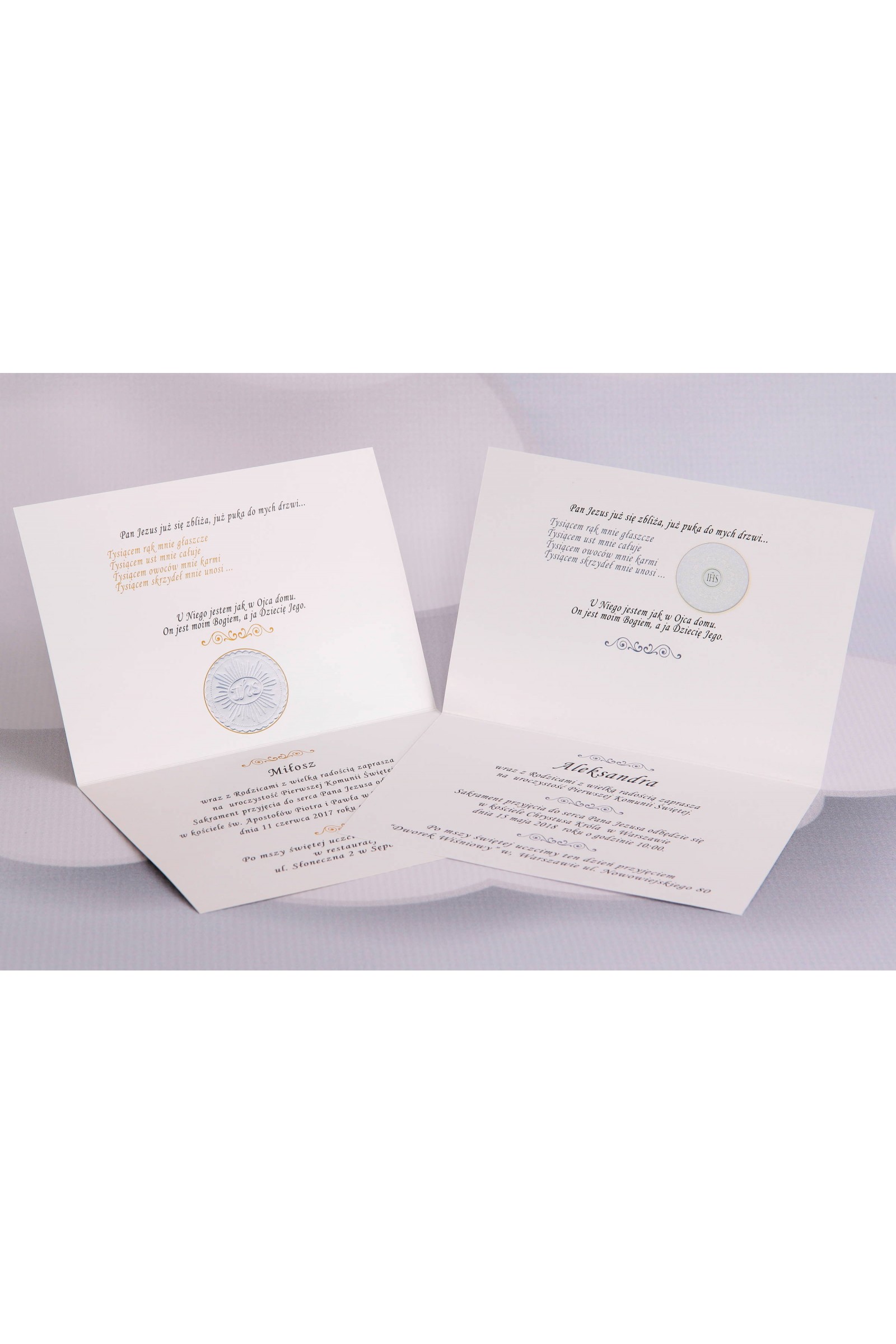 Personalized popular communion invitations - Host 1 (a,b) - obraz 3