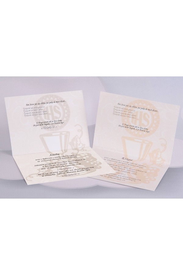 Personalized popular communion invitations - Lace 1 (a,d) Personalized popular communion invitations - Lace 1 (a,d) - obraz 3