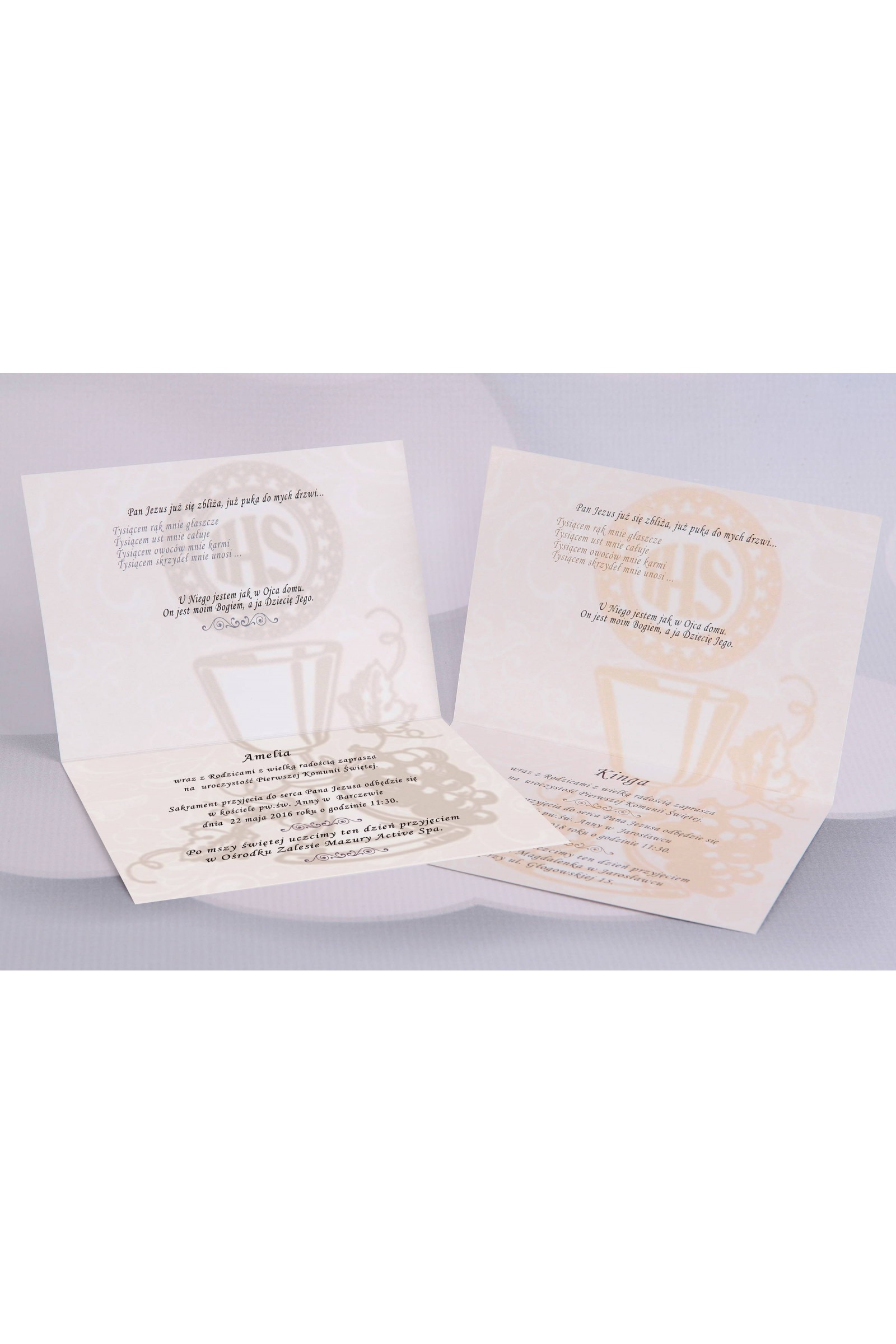 Personalized popular communion invitations - Lace 1 (a,d) Personalized popular communion invitations - Lace 1 (a,d) - obraz 3